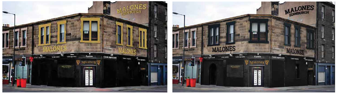 malones edinburgh signage designs