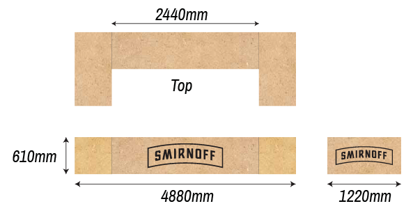 Smirnoff bar design