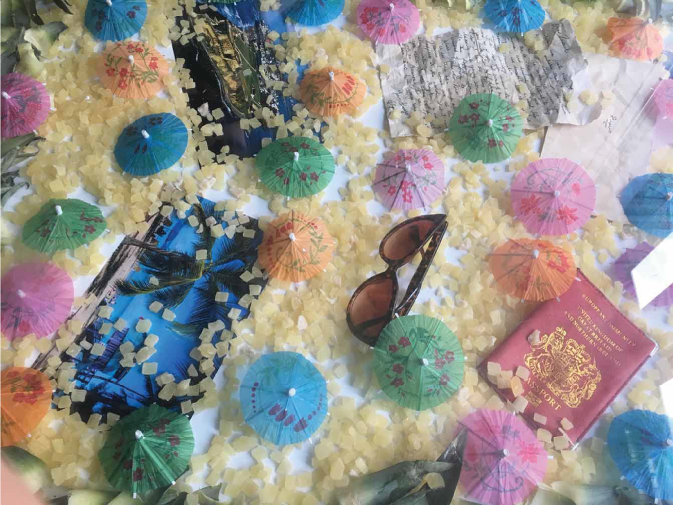 creative-table-art-summer-holiday-pub-fitting colourful bar table design