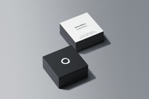 square business cards